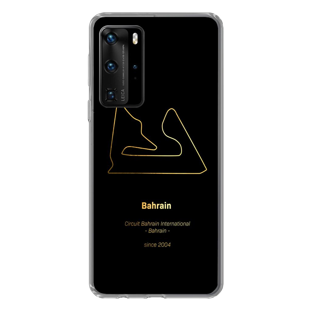 MuchoWow Handyhülle Schutzhülle Hülle für Huawei P40 Pro Bahrain - Formel 1 - Rennstrecke Silikon Softcase Handy Hülle - Schutz