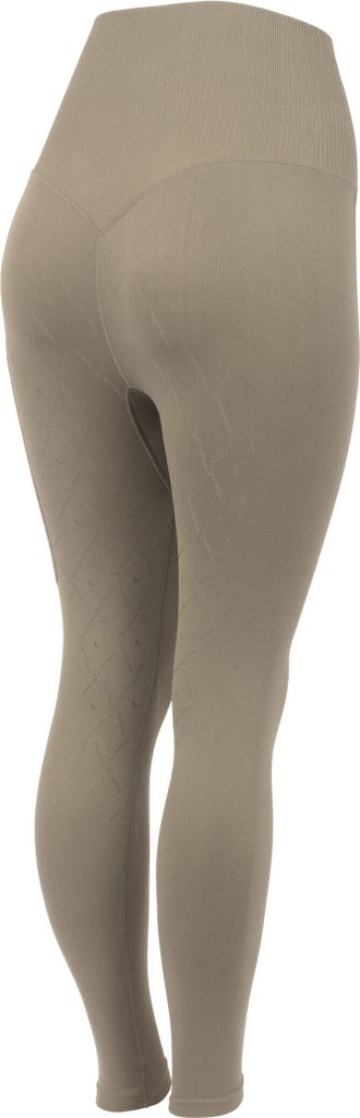 Horze Janine Women's Nathlose Vollbesatz Tights mit Handytasche, Braun, M/L