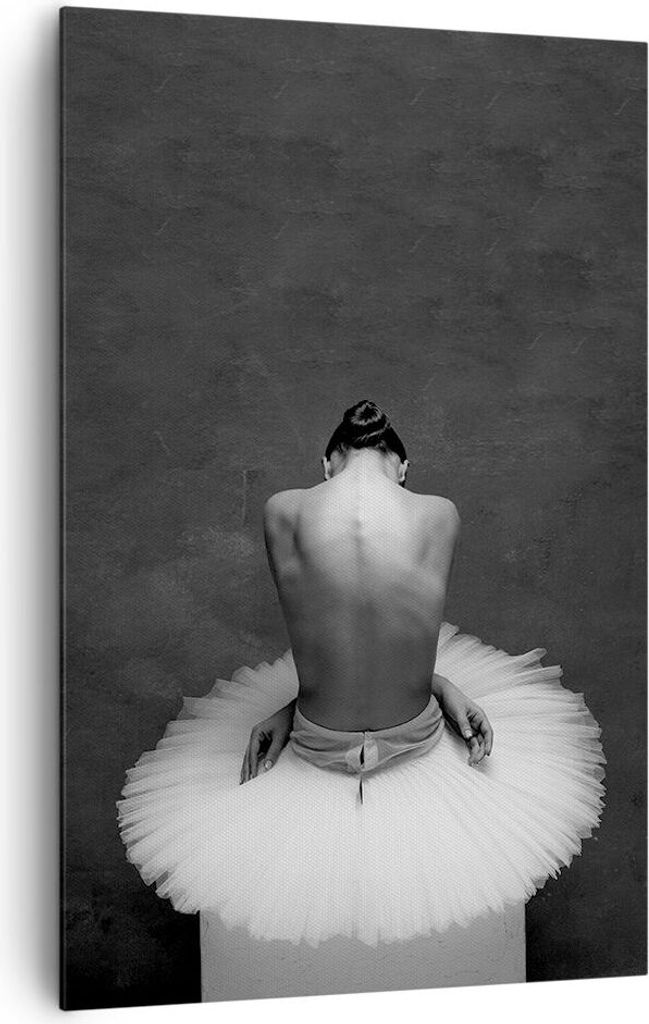 Bild auf Leinwand - Leinwandbild - Einteilig - Ballerina Rücken Stück - 80x120cm - Wand Bild - Wanddeko - Wandbilder - Leinwanddruck - Wanddekora...
