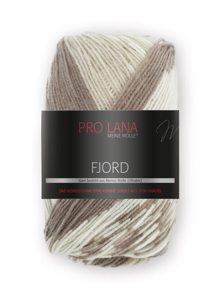 Pro Lana Fjord 100g 081 beige-braun-weiß Produktbild 