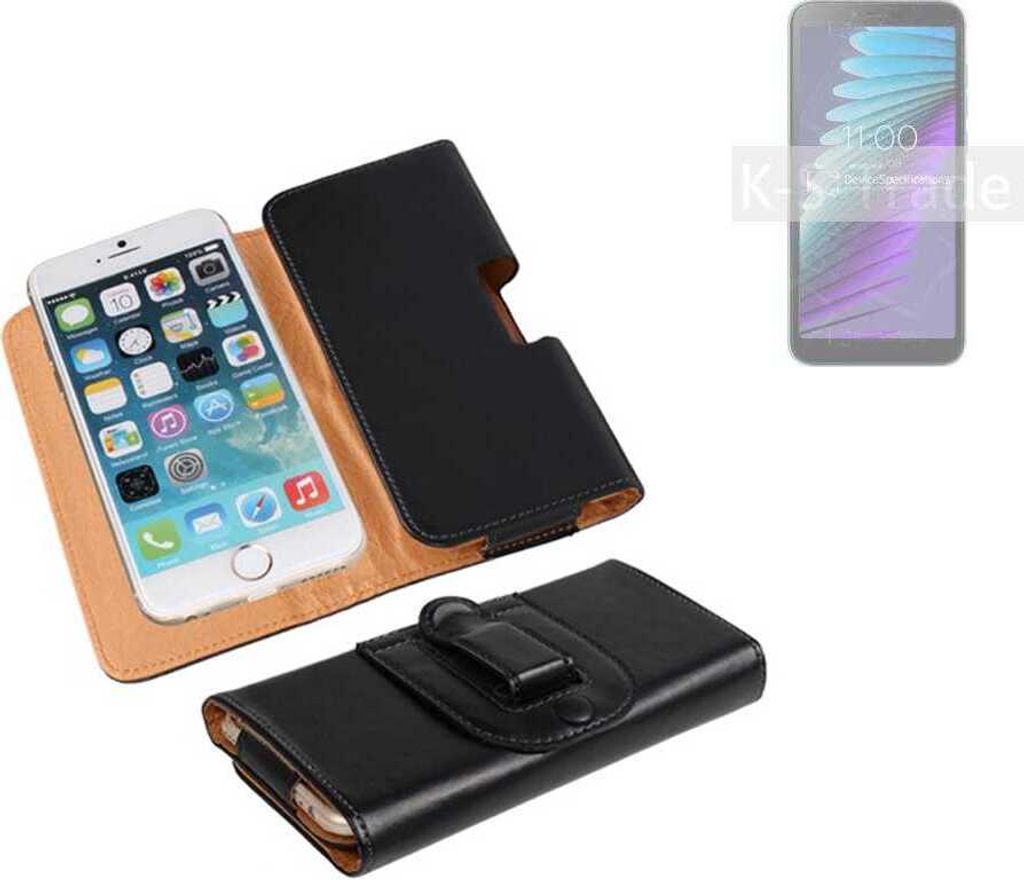 K-S-Trade Schützhülle Handyhülle kompatibel mit BQ Mobile BQ-5765L Clever Holster Gürtel Tasche Schutzhülle Handy-Tasche Smartphone Case