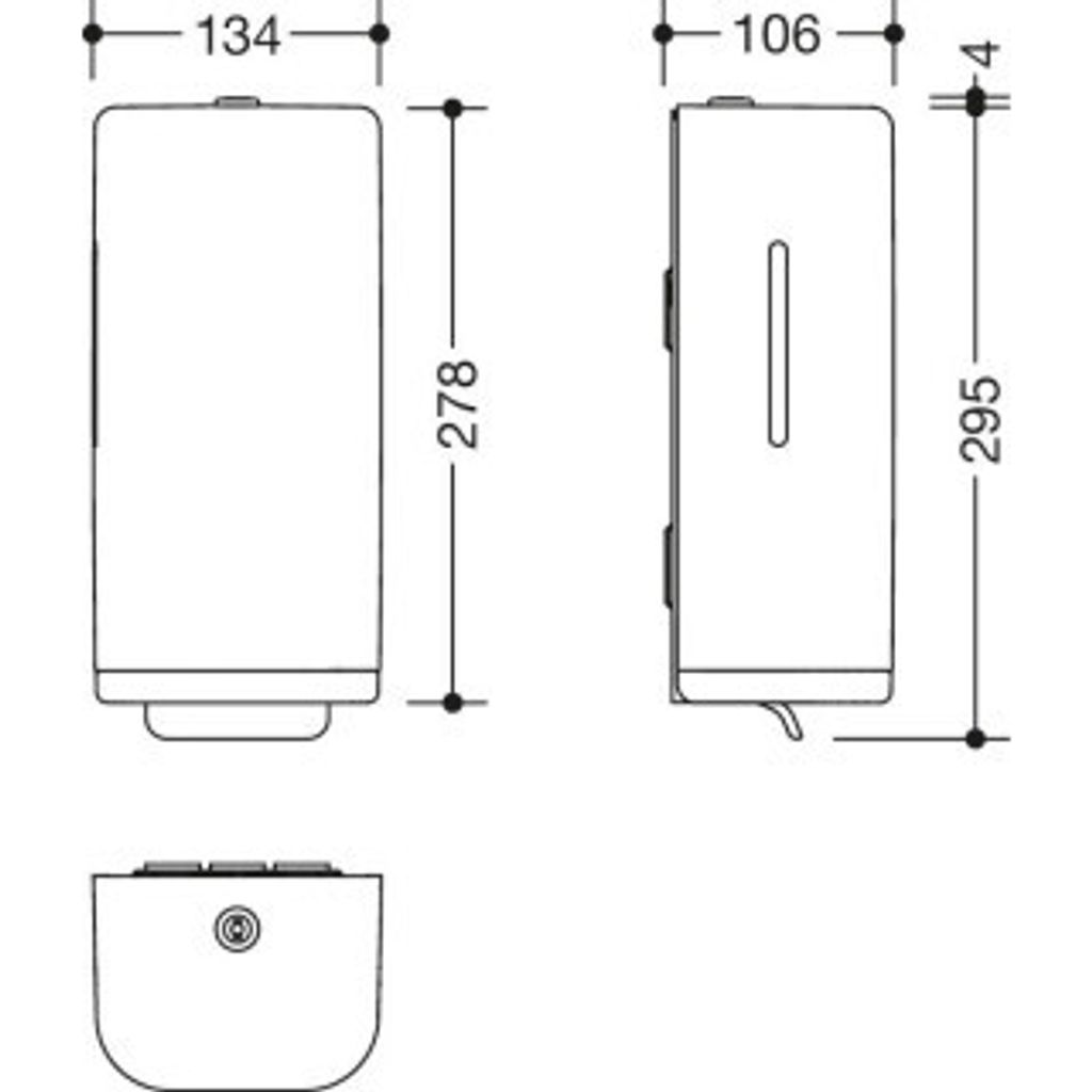 HEWI 477.06B10199 99 Seifenspender, manuell EM