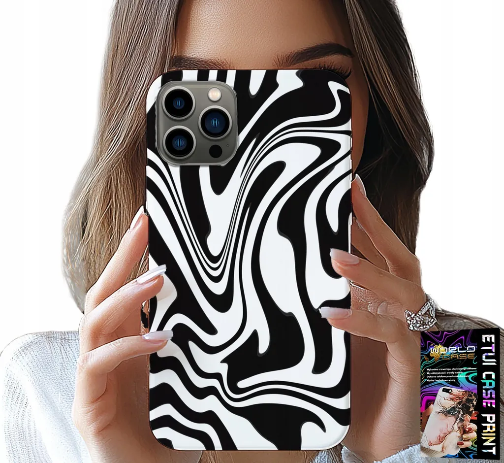 Custodia iPhone 13 Pro Max Super Protettiva Astratta + Vetro Hart