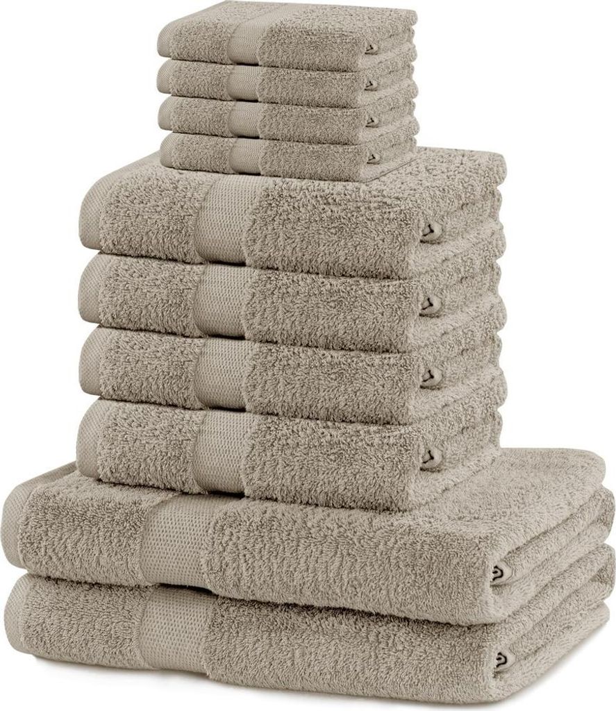 Handtücher-Set DecoKing Kunis beige 2*70x140+4*50x100+4*30X50