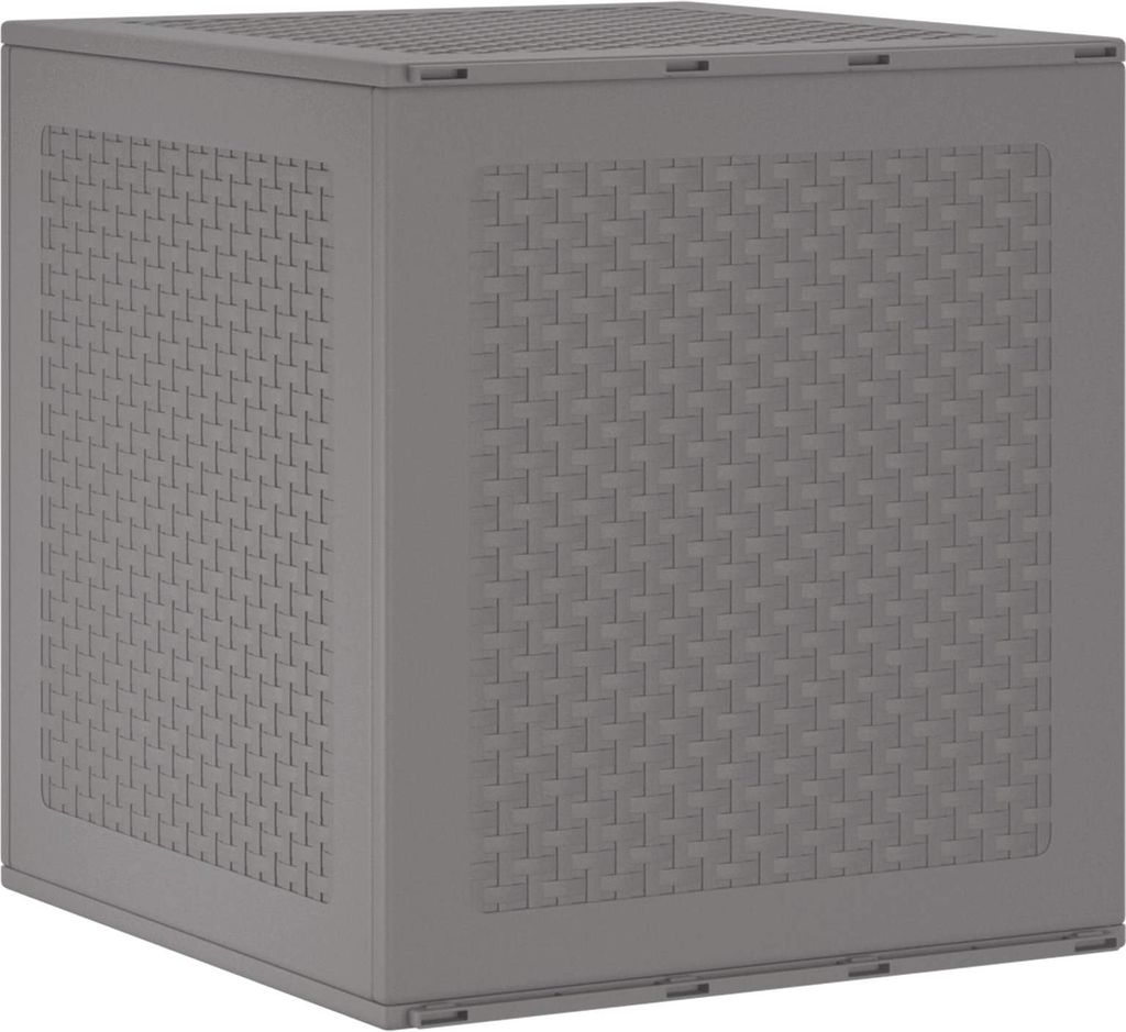 Aufbewahrungsbox Hellgrau 55 x 53 x 57 cm Polypropylen