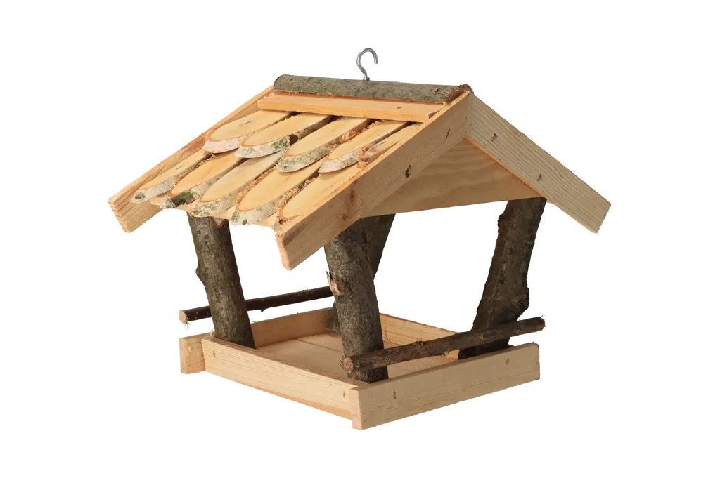 Mangiatoia Design in Legno per Esterni - Stazione Nutrizione Uccellini