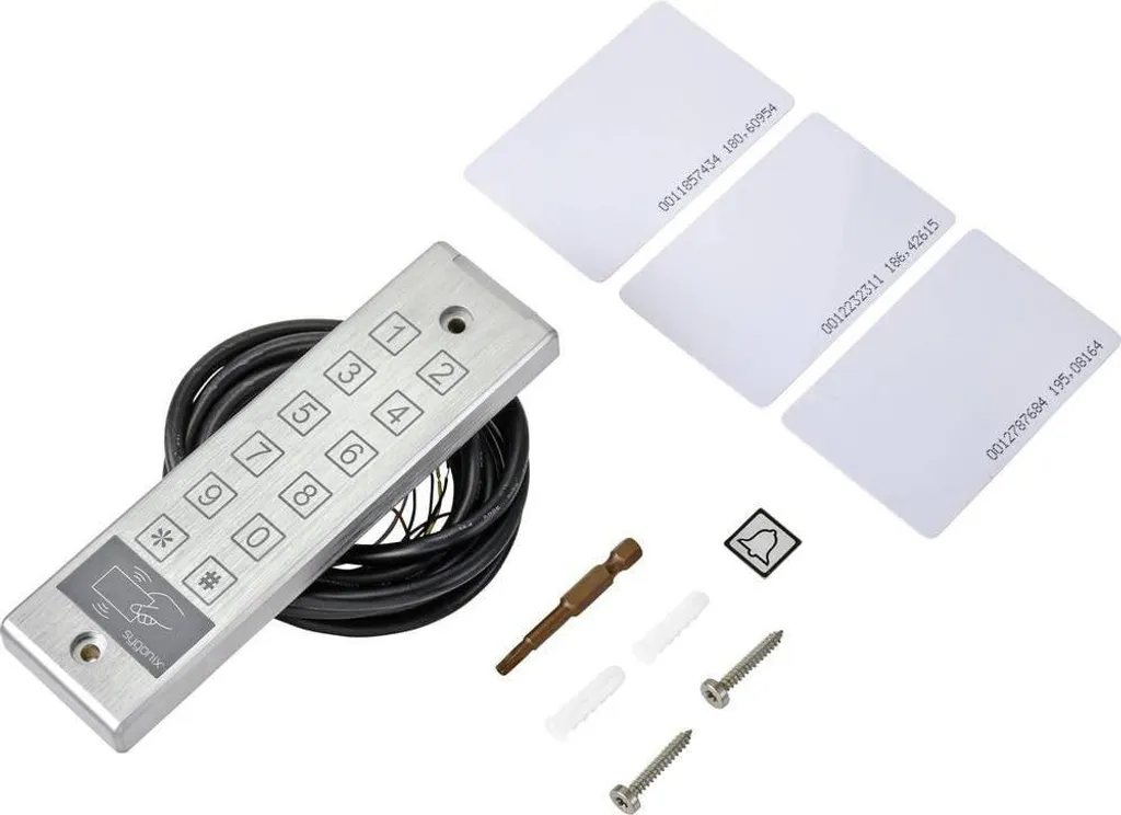 Clavier à code tactile et RFID IP65 étanche pour extérieur 12V 24V - 3