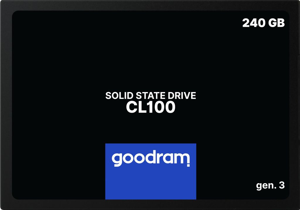 Goodram Cl100 240Gb Sata Iii 2.5" Gen3 520/400Mb 7Mm 3D Tlc Nand Ssd
