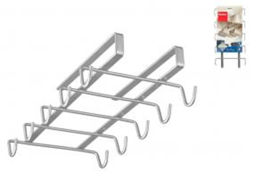 Sottoripiano Porta Tazza Da 10 Posti In Metallo Grigio Immagine del prodotto 