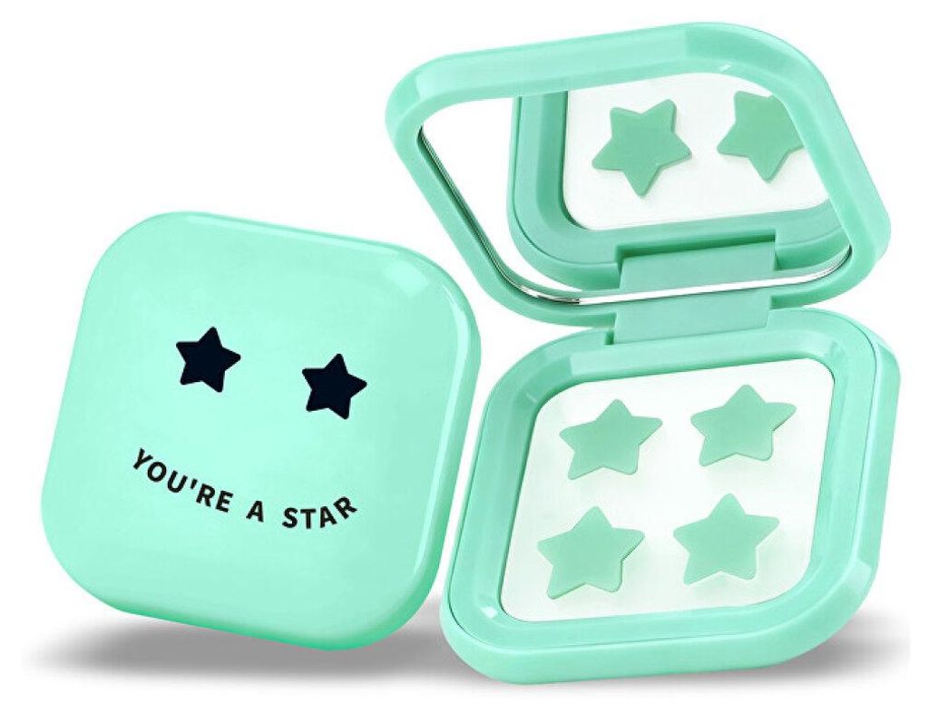 Pimple Star Patches & Mirror Case 32-tlg. Grü nes Patch-Set Produktbild 