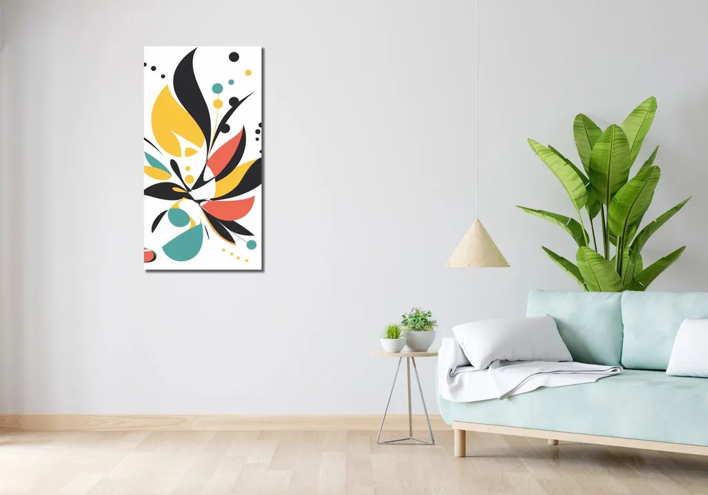 Image Joyeux balançoire 50x100 cm - Impression HD sur toile de qualité - 2