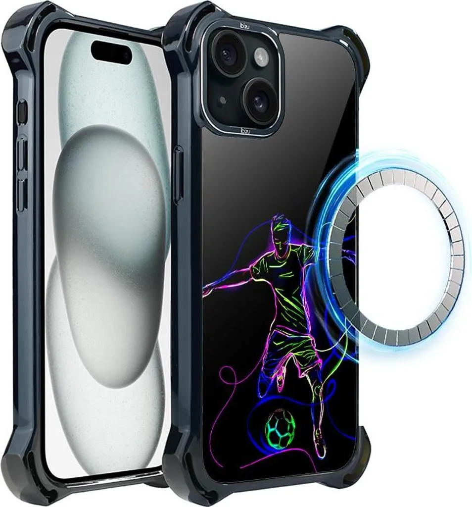 Custodia MagSafe iPhone 15 IBIZU DropGuard Ultra Calcio #ElectroMove