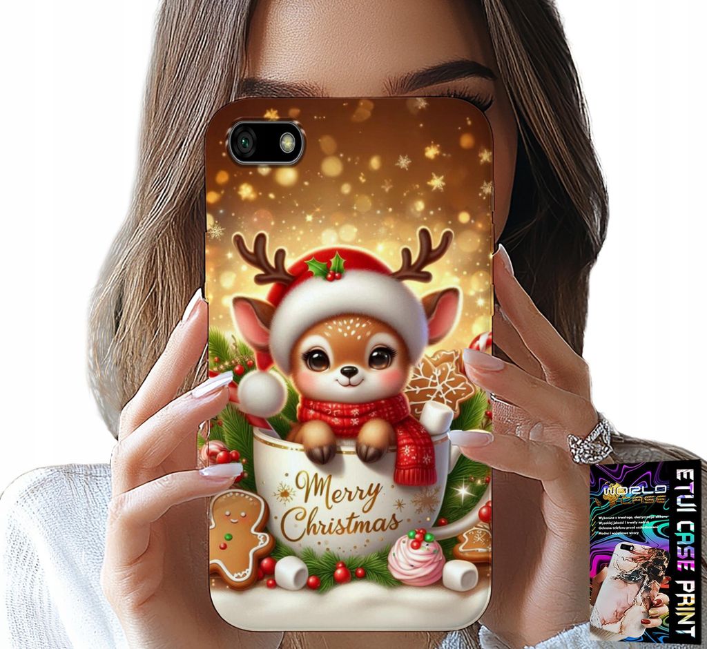 Fall Für Huawei Y5 2018 - Rentier Süsse Rentier Weihnachten Muster