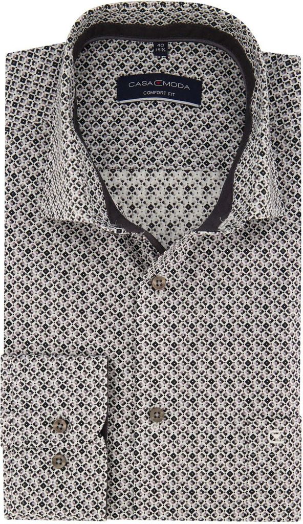 Casa Moda Comfort Fit Freizeithemd Grau Produktbild 