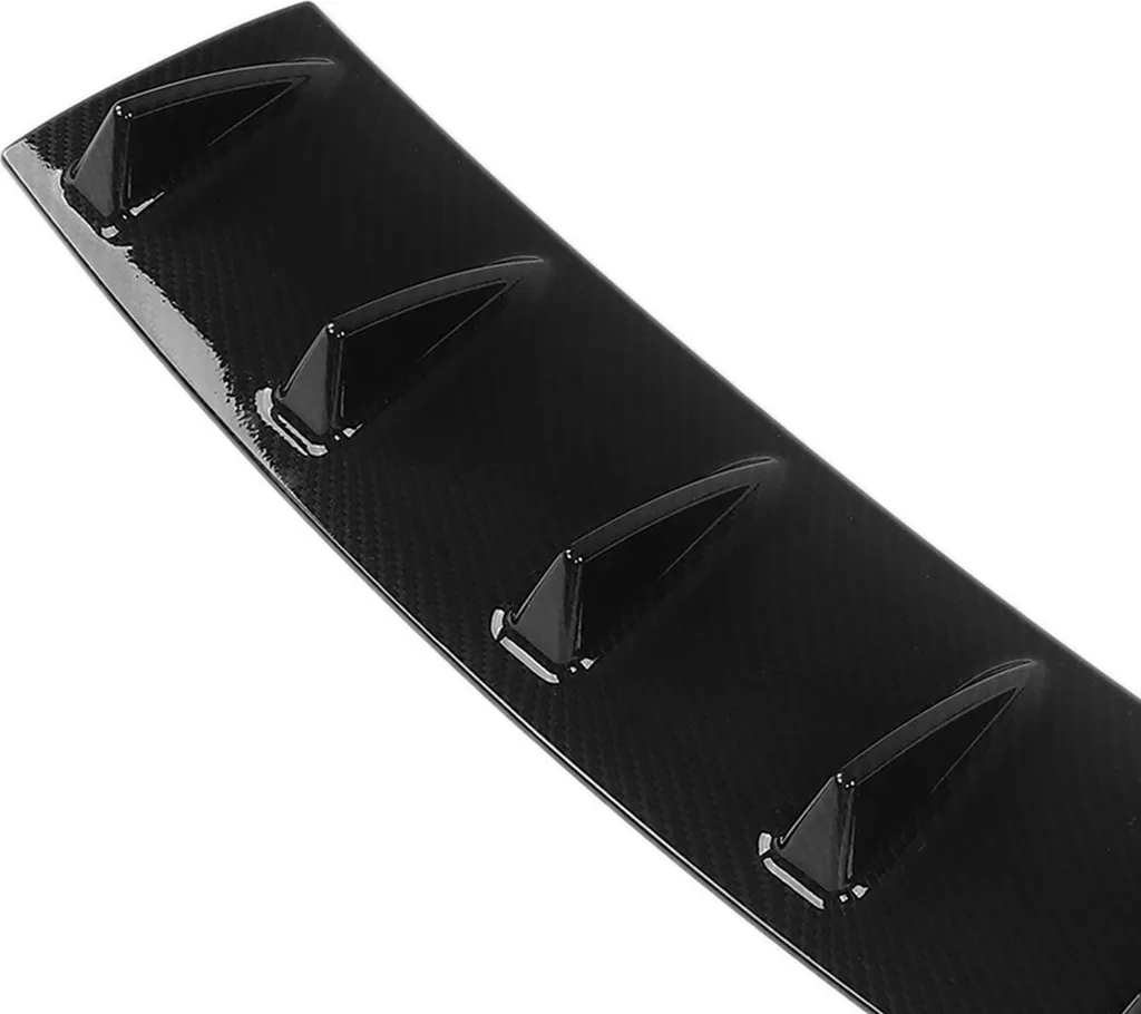 Diffuseur Pare-chocs Arrière Universel Shark 7 Ailerons Noir Acura