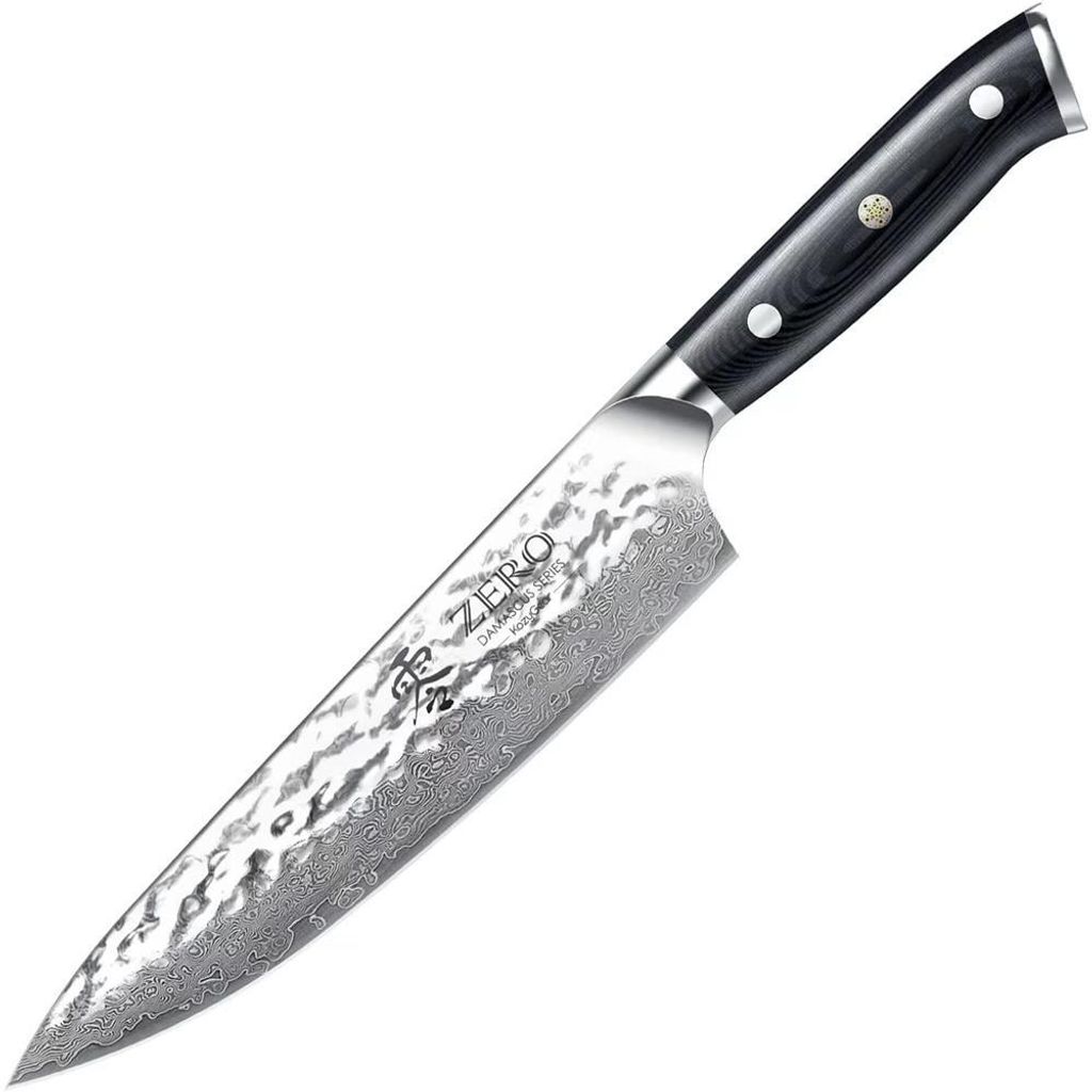 KozyGear Premier 8" 33cm Chef's Messer gehämmert Japan Super