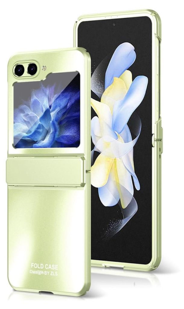 Für Samsung Galaxy Z Flip7 FE / Flip6 5G Design Metallic Effekt Schutz Hülle