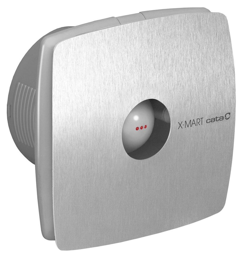 Cata X-MART 15 Axial-Badlüfter, 25W, Rohrleitung 150mm, Edelstahl matt