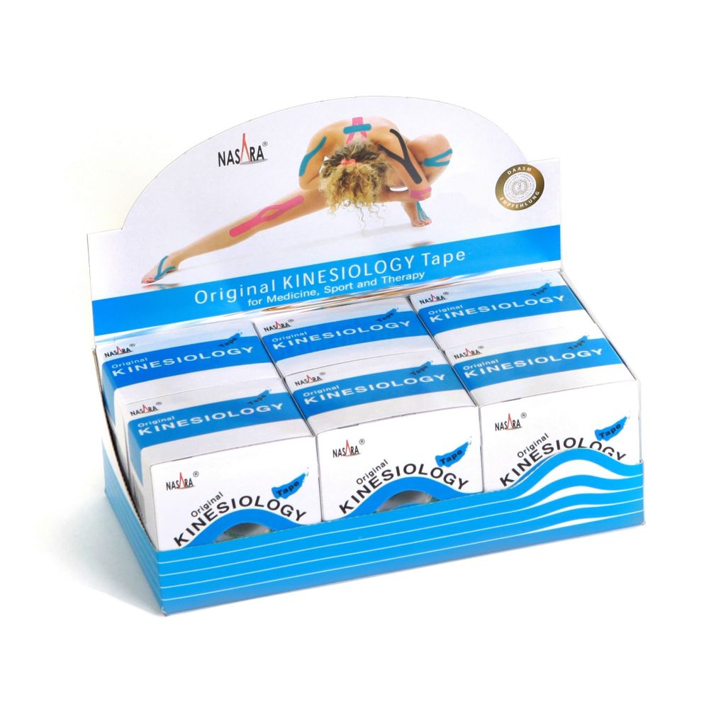 NASARA Kinesiologie-Tape | 5cm x 5m (6er Box) Produktbild 