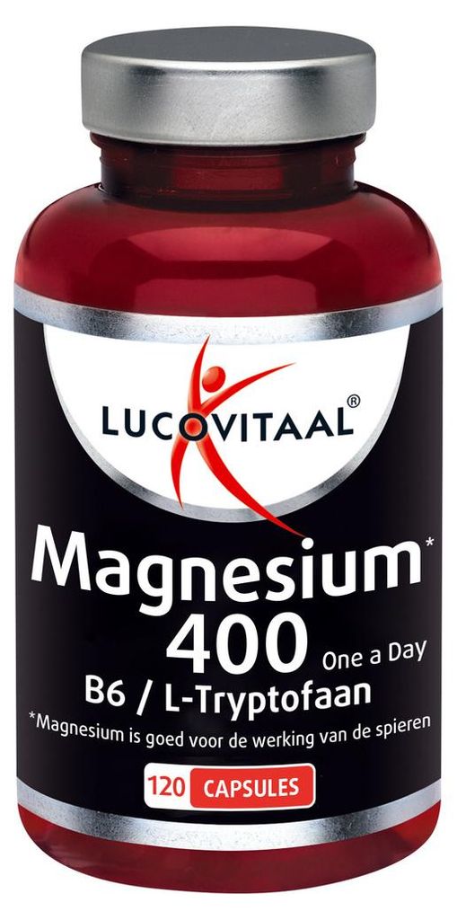Magnesium 400 mit Vitamin B6 und L-Tryptophan 120 Kapseln Produktbild 