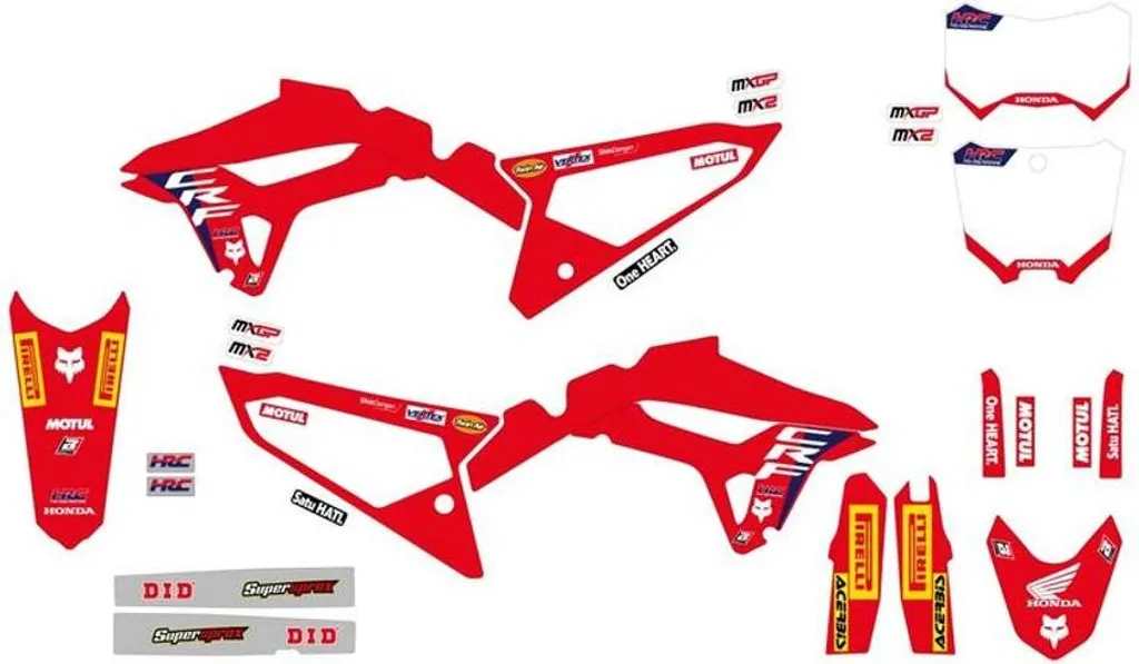 Kit autocollants Blackbird Réplique Team HRC pour moto Honda CRF 450