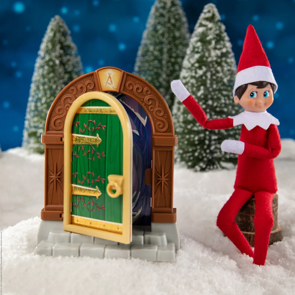 Porte magique miniature Scout Elves at Play décor féerique de Noël - 5