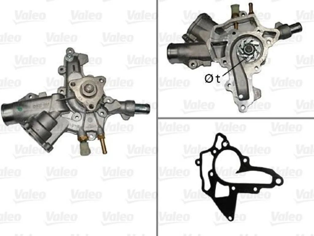 Pompe à eau robuste Valeo 506838 haute performance pour Astra et Corsa D