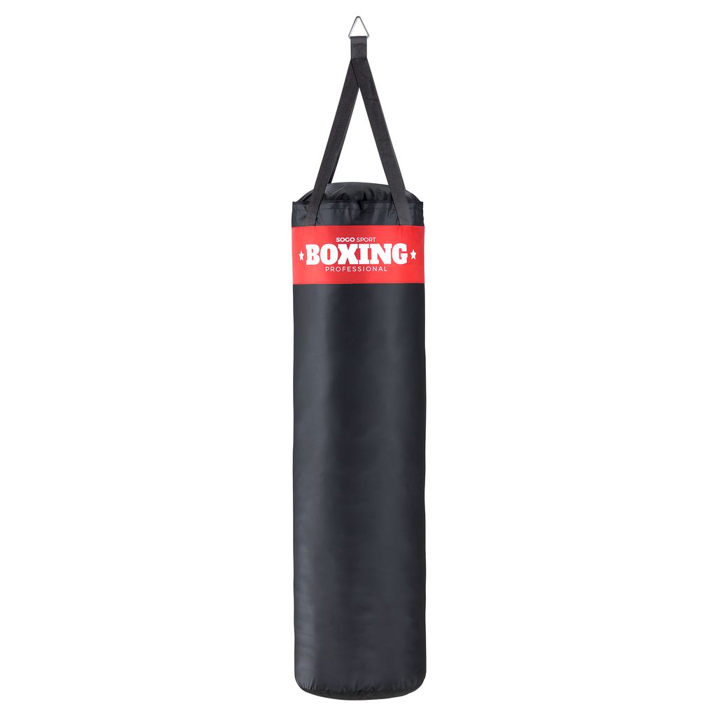 GORILLA SPORTS® Boxsack schwarz weiß 18 kg Boxen Sandsack Kampfsport Fitness 