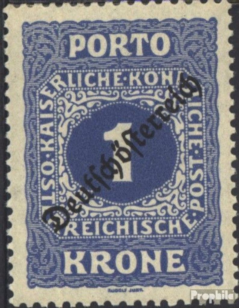 Briefmarken Österreich 1919 Mi P72 postfrisch Portomarken