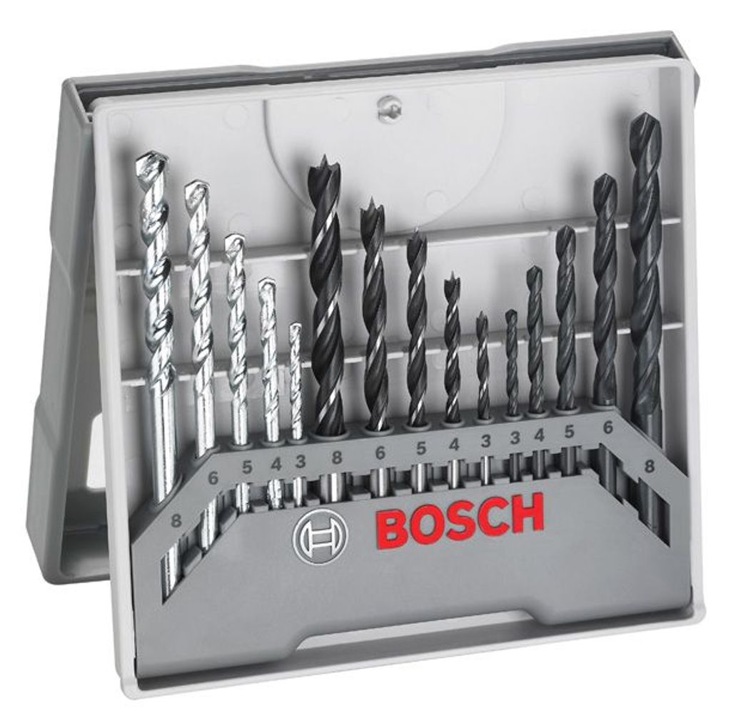 3 Bosch Bohrer-Set gemischt 3-8 mm 15-teilig 3-8 mm 