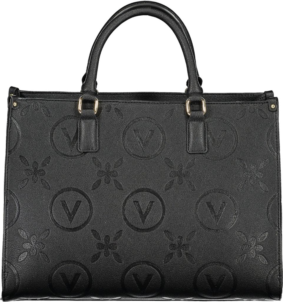 Elegante schwarze Damenschultertasche mit viel Stauraum und Produktbild 