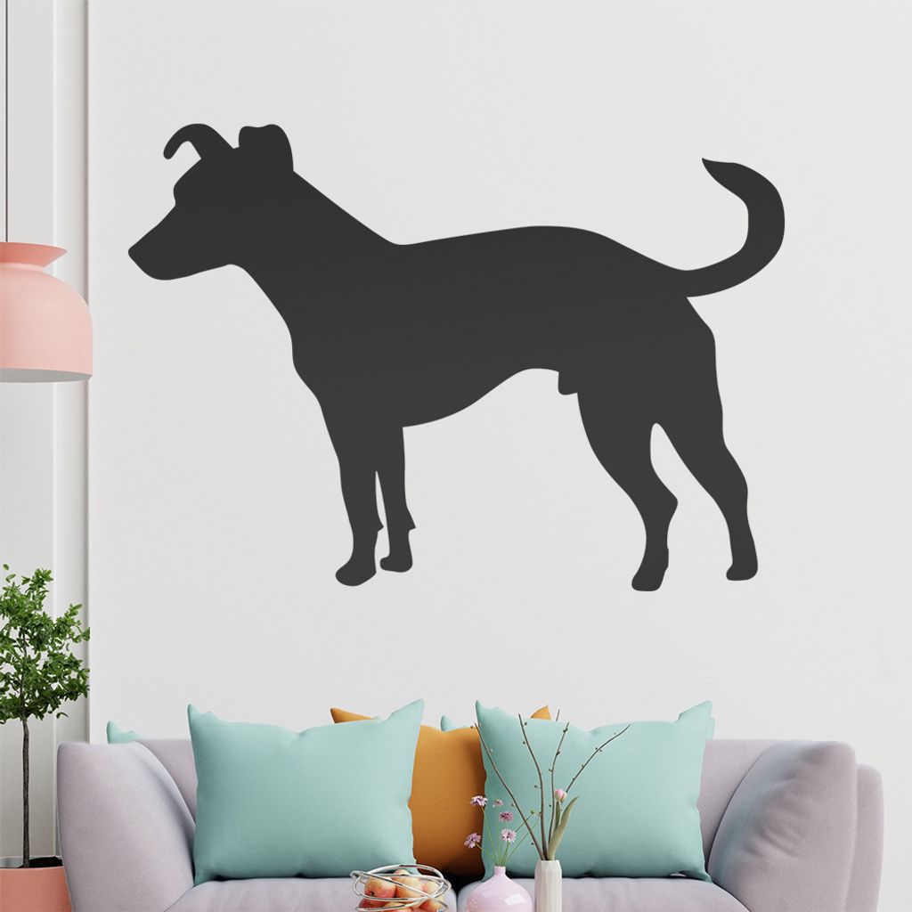 KIWISTAR Jack Russel Silhouette Wandtattoo in 6 Größen - Wandaufkleber Wall Sticker - Dekoration, Küche, Wohnzimmer, Schlafzimmer, Badezimmer
