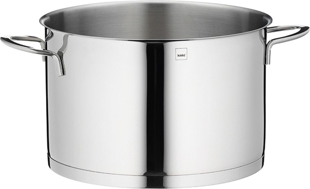 Stellar Pentola Per Zuppa 24 Cm 7,5 L - Acciaio Inox 18/10 Con Fondo Forgiatura A Caldo - Adatta A Induzione - Rivestimento Antiaderente Platinum Pro