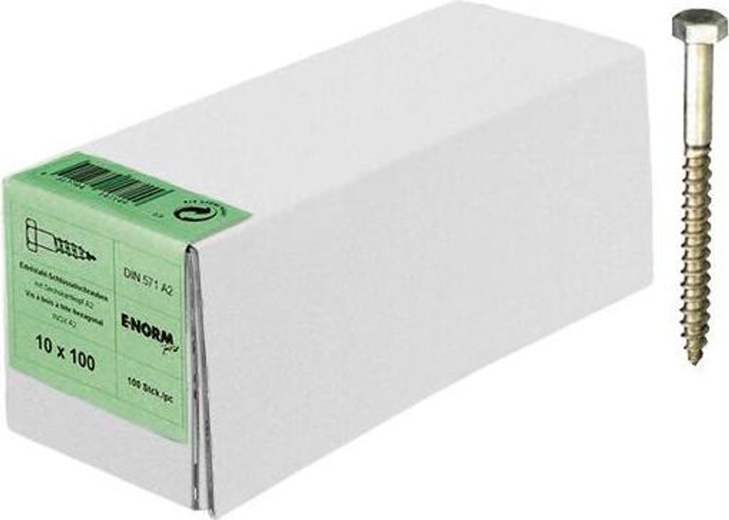 DIN 571 Edelstahl A2 10x100 HP E-NORMpro