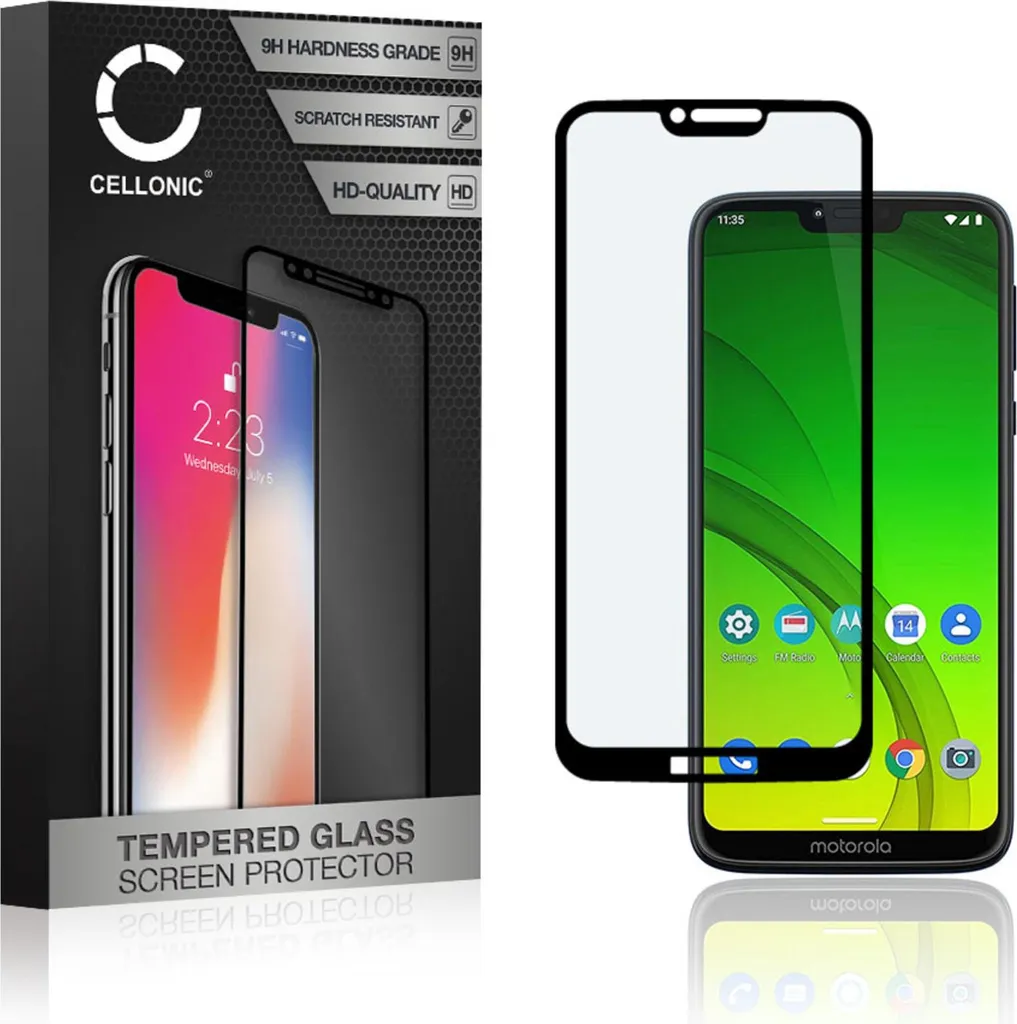 Vetro Temperato 9H CELLONIC per Motorola Moto G7 Power 3D Full Cover