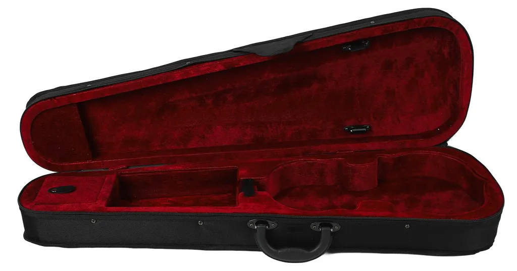Étui sac à dos pour violon 4/4 avec bandoulière réglable et doublure rouge