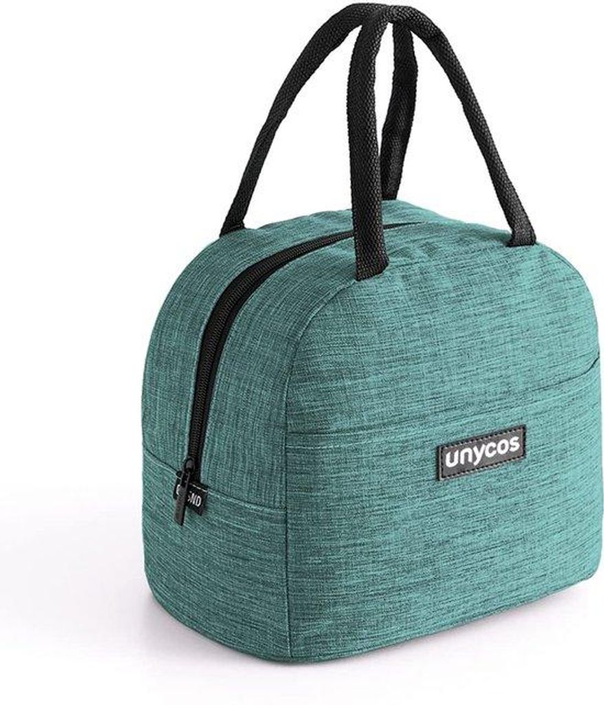 Lichtgewicht thermische lunchtas, 7L, lichtgroen, folievoering, geïsoleerd, draagbaar, voor werk, reizen, picknick.