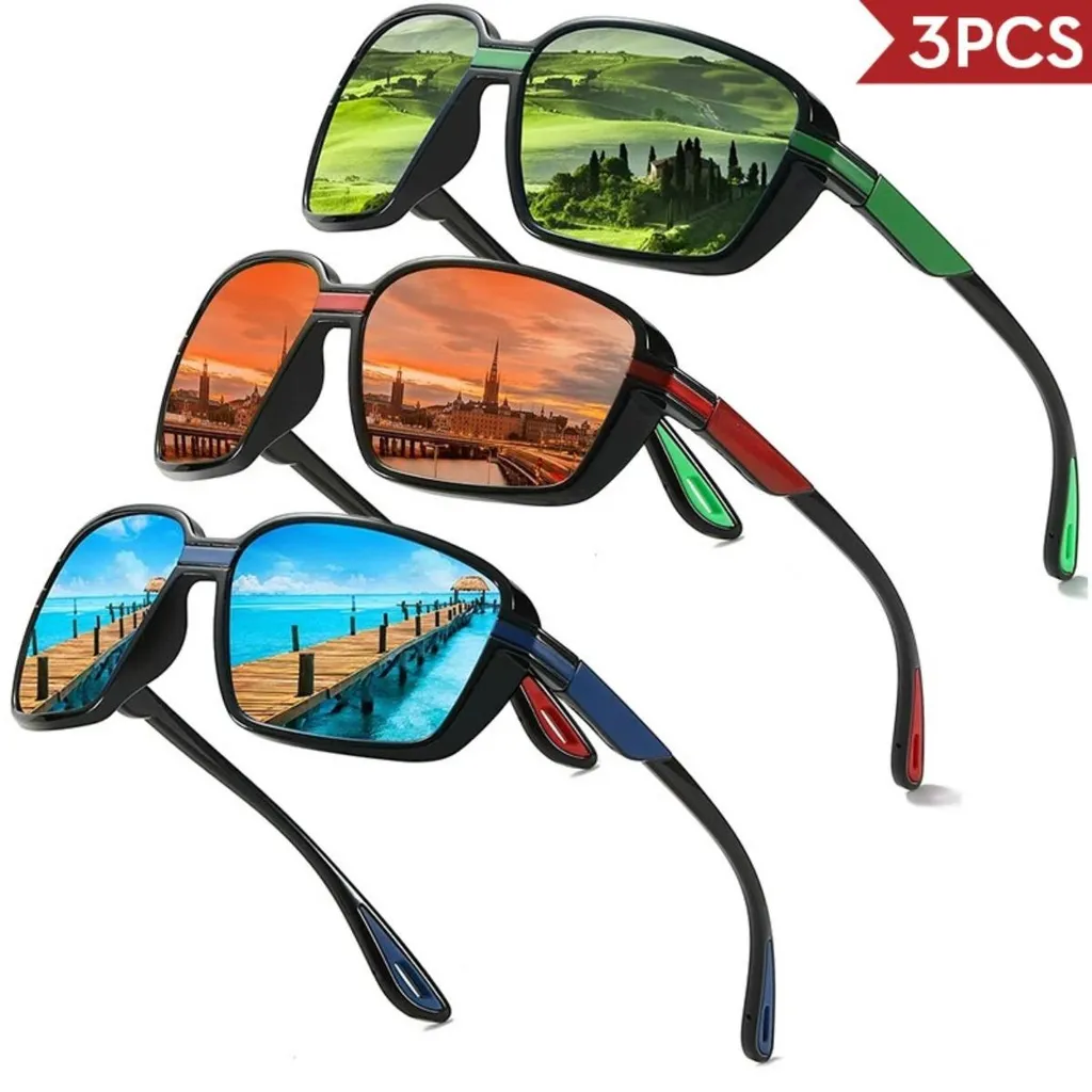 Lunettes de soleil sport polarisées pour homme et femme - Pack Trio INF