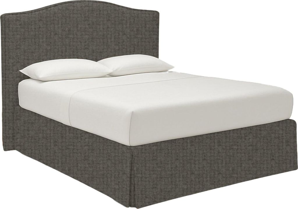 Doppelbett Dmora Turania Grau, Abziehbar mit Stauraum