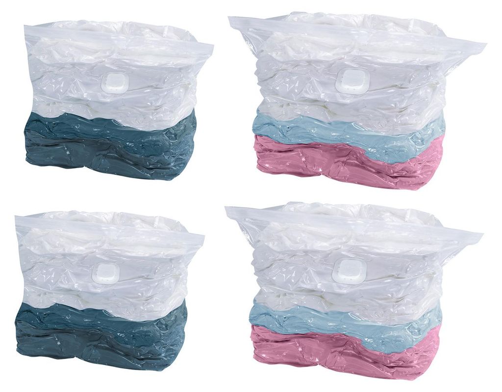 WENKO 4er Set Vakuum Beutel CUBE Textil Kleider Produktbild 