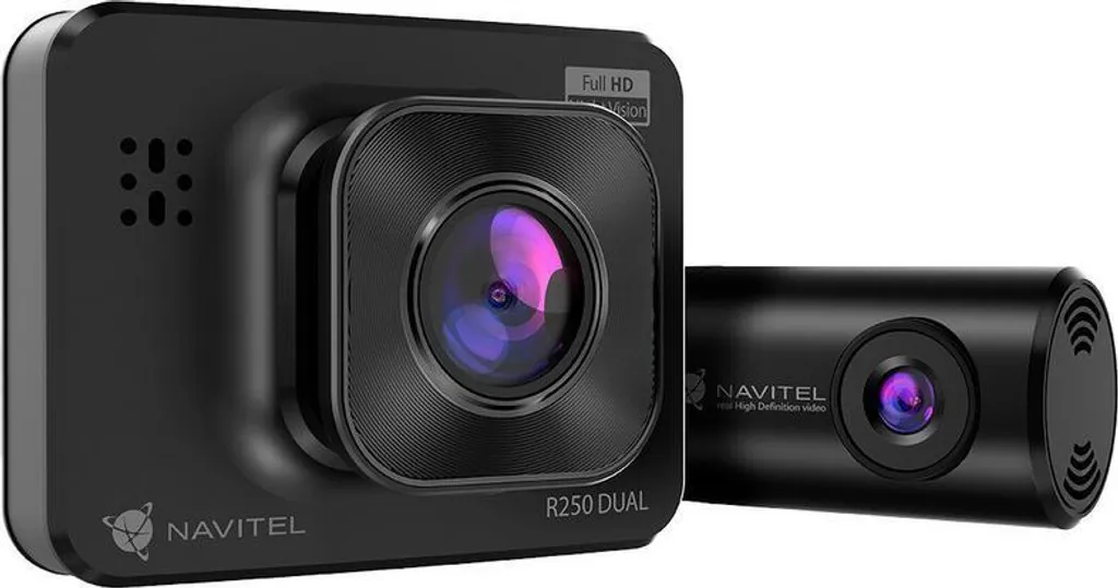 Navitel R250 Dual Dash Cam Auto: Sicurezza Integrata Fronte e Retro