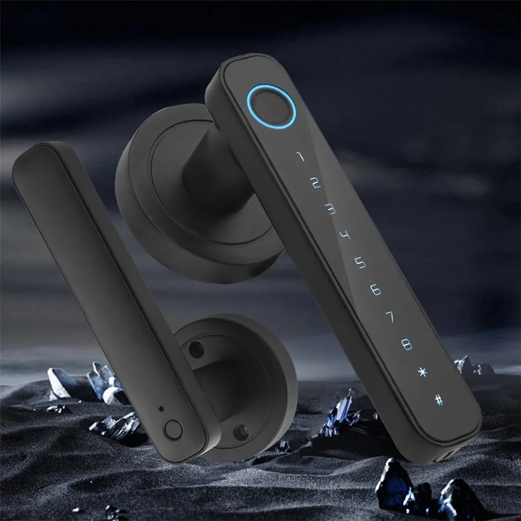 Serrure Connectée Tuya Bluetooth avec Empreinte Biométrique et Clé