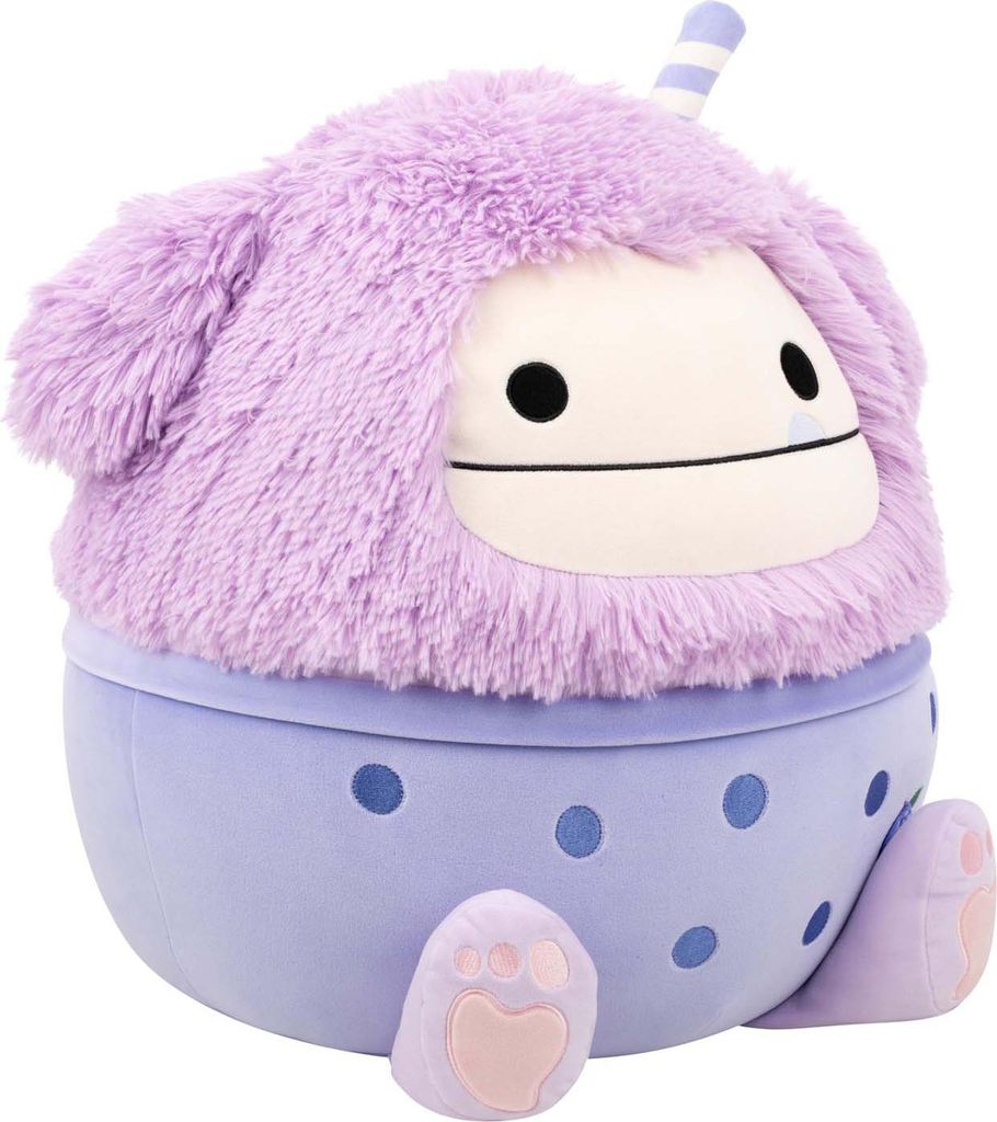 Jazwares squishmallows knuffel pluche - dilka the boba lavender bigfoot - 40cm