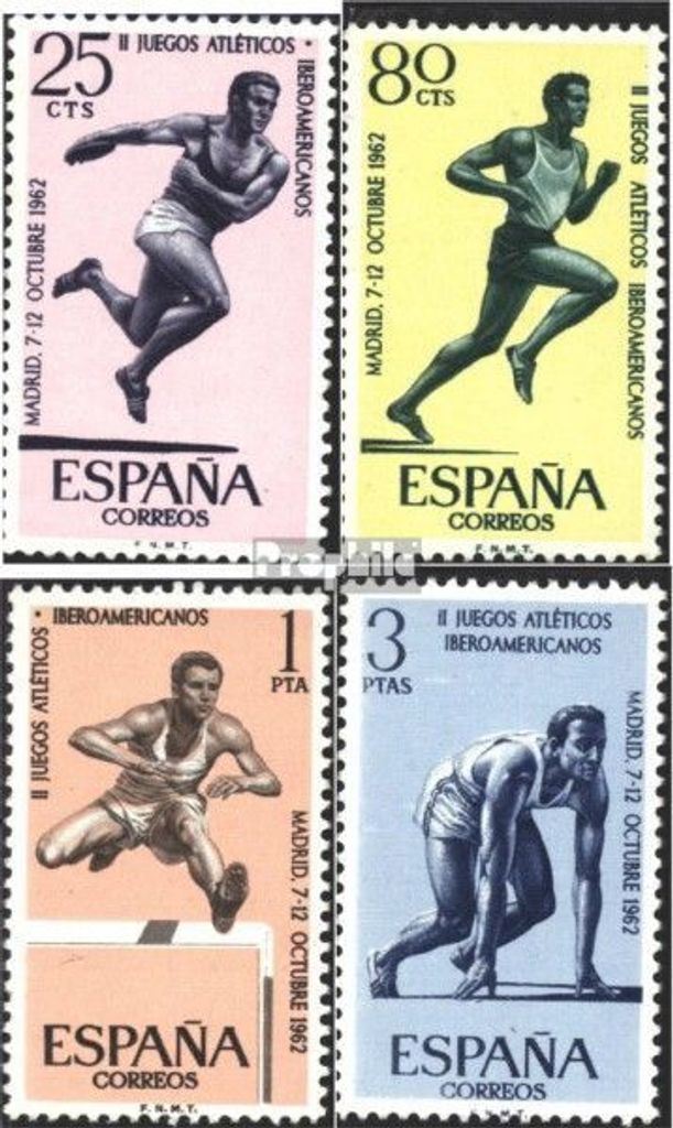 Briefmarken Spanien 1962 Mi 1342-1345 (kompl.Ausg.) Produktbild 