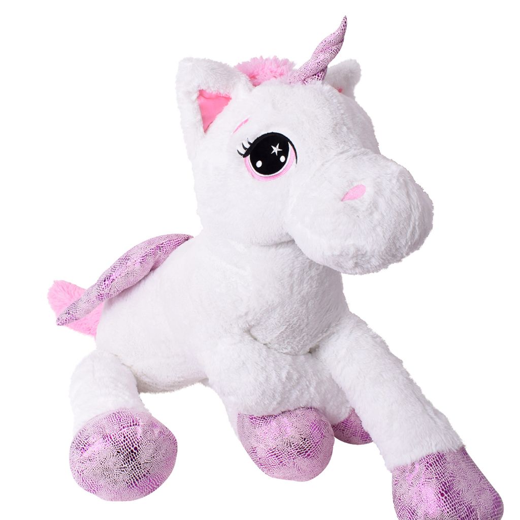 Einhorn Kuscheltier Plüscheinhorn Pferd Plüschtier Unicorn Stofftier 45cm Pink 