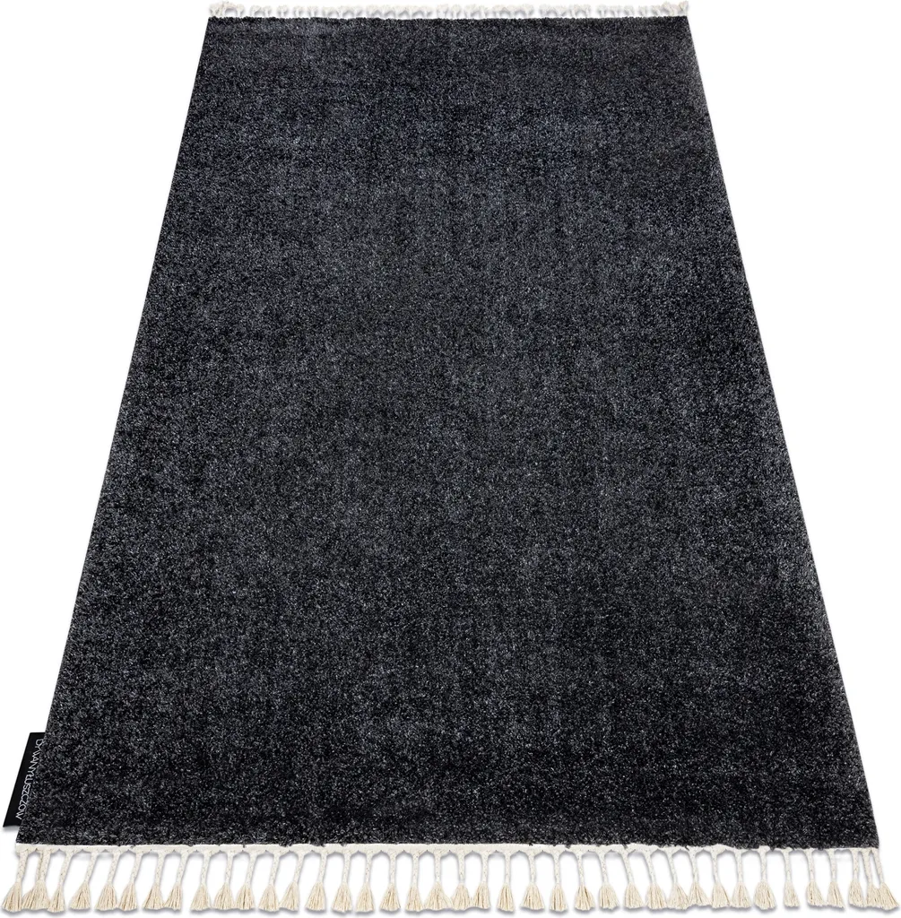 Tapis BERBER 9000 gris à franges style marocain shaggy 80x150 cm