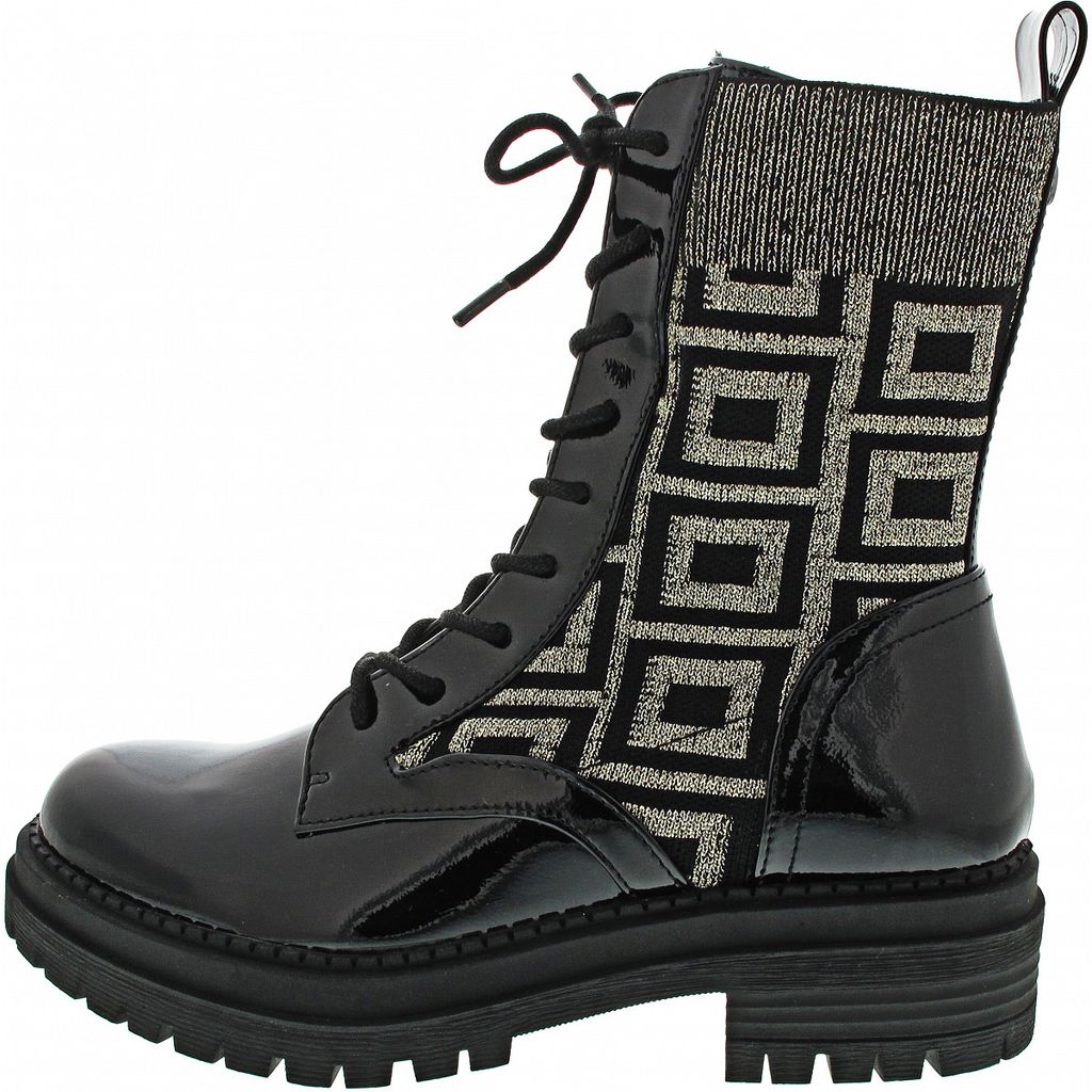 La Strada Damen Slipper Schwarz - Bequeme Sneaker Mit Schmuckapplikation & Wechselfußbett