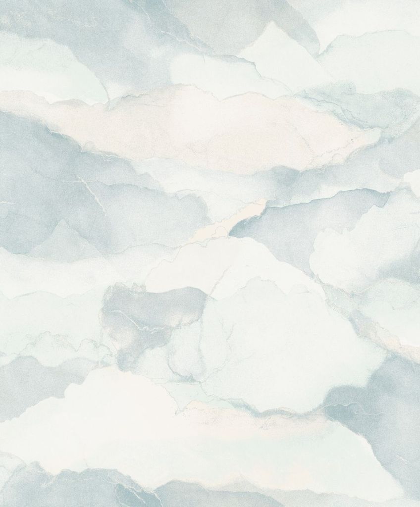 Masureel Tapete Wolken Blau - 631972 - 53 cm x 10.05 m