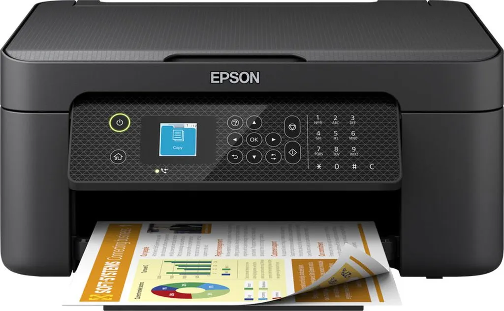 Imprimante Epson WF-2910DWF Compacte 4-en-1 avec Écran LCD et Wi-Fi Direct