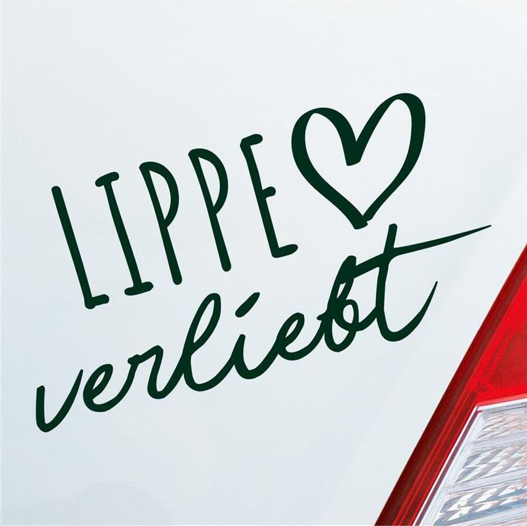 Auto Aufkleber Lippe verliebt Herz Fluss Wasser Water Liebe Produktbild 